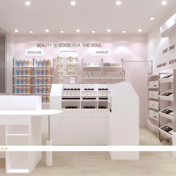 Thiết kế shop mỹ phẩm Morie Beauties