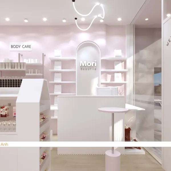Thiết kế shop mỹ phẩm Morie Beauties
