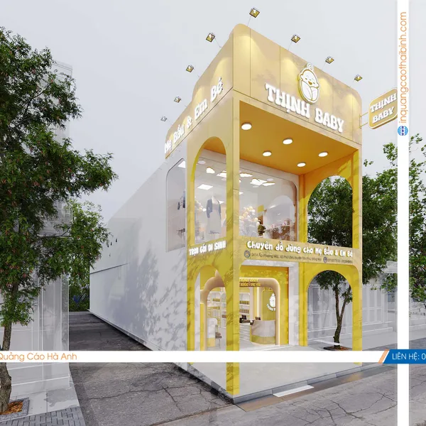 Thiết kế thi công Shop thời trang trẻ em Thịnh Baby