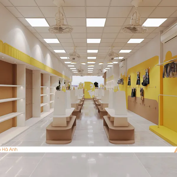 Thiết kế thi công Shop thời trang trẻ em Thịnh Baby
