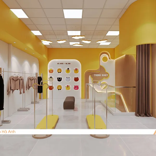 Thiết kế thi công Shop thời trang trẻ em Thịnh Baby