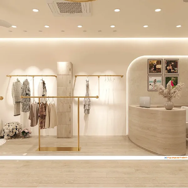 Thiết kế thi công Shop thời trang nữ Hồng Víc