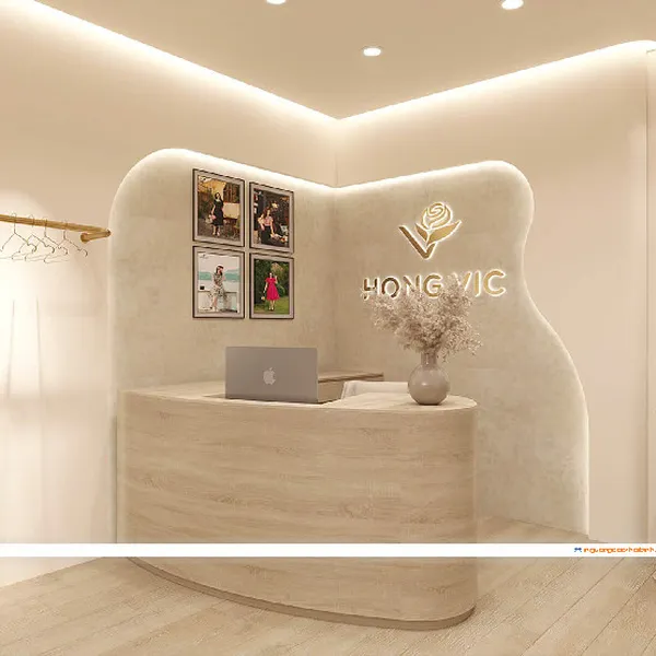 Thiết kế thi công Shop thời trang nữ Hồng Víc