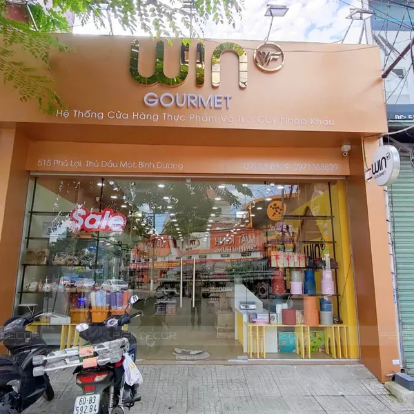 Thiết kế thi công cửa hàng thực phẩm và trái cây nhập khẩu