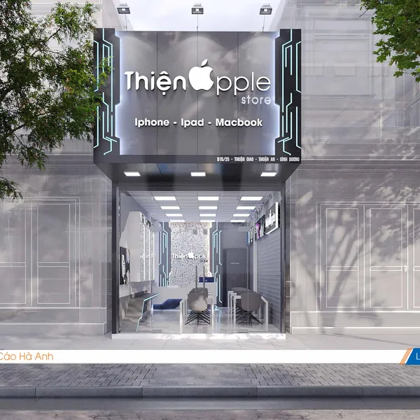 Thiết kế cửa hàng điện thoại Thiện apple