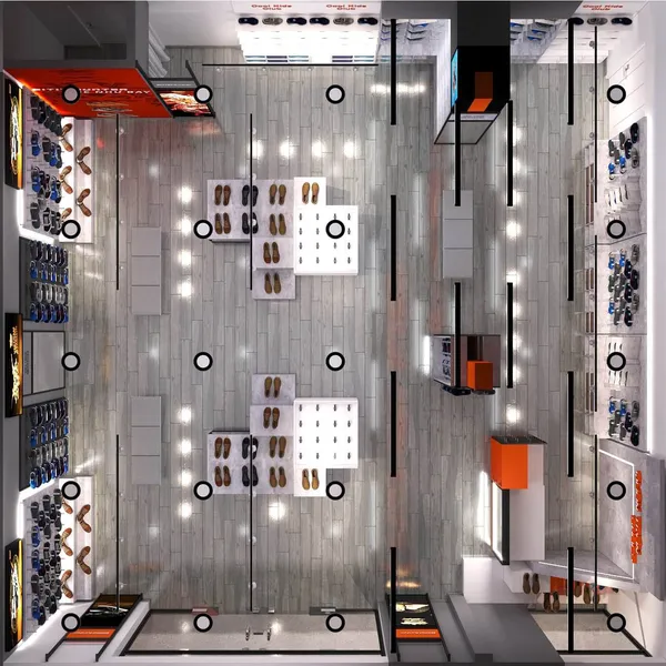 Thiết kế thi công shop giầy Quân Trần Shoes