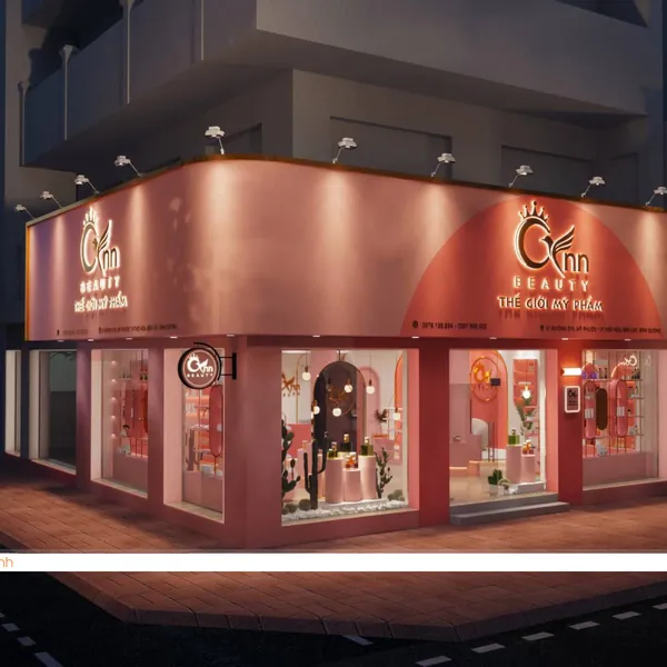 Thiết kế shop mỹ phẩm Cyn Beauty