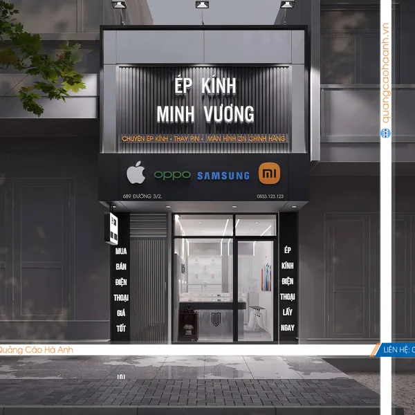 Thiết kế shop phụ kiện điện thoại Minh Vương 