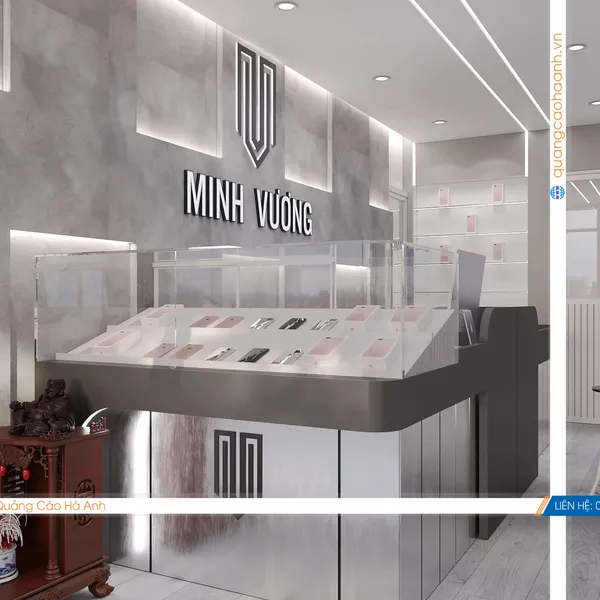 Thiết kế shop phụ kiện điện thoại Minh Vương 