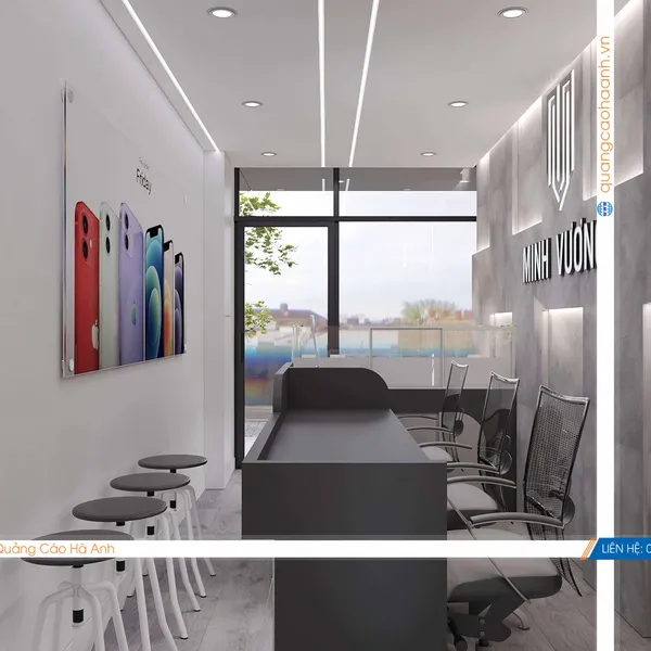 Thiết kế shop phụ kiện điện thoại Minh Vương 