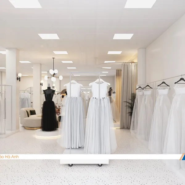 Thiết kế shop váy cưới Nguyễn Studio