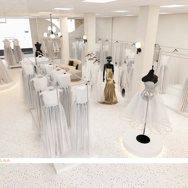 Thiết kế shop váy cưới Nguyễn Studio