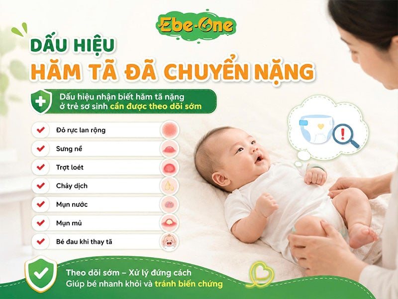Dấu hiệu hăm tã nặng ở trẻ sơ sinh Dấu Hiệu Nhận Biết Hăm Tã Nặng Ở Trẻ Sơ Sinh Cần Được Theo Dõi Sớm