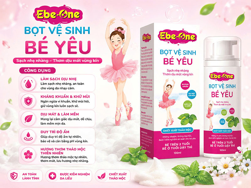 Công Dụng Bọt Vệ Sinh Vùng Kín Cho Bé EbeOne Công Dụng Bọt Vệ Sinh Vùng Kín Cho Bé EbeOne