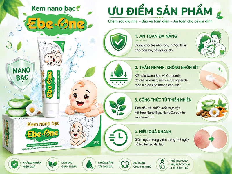 Ưu Điểm Sản Phẩm Kem Nano Bạc Dịu Nhẹ An Toàn Lành Tính Ưu Điểm Sản Phẩm Kem Nano Bạc Dịu Nhẹ An Toàn Lành Tính