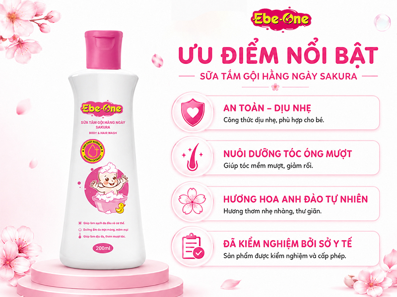 Ưu Điểm Sản Phẩm Sữa Tắm Gội Hằng Ngày Cho Bé Ưu Điểm Sản Phẩm Sữa Tắm Gội Hằng Ngày Cho Bé