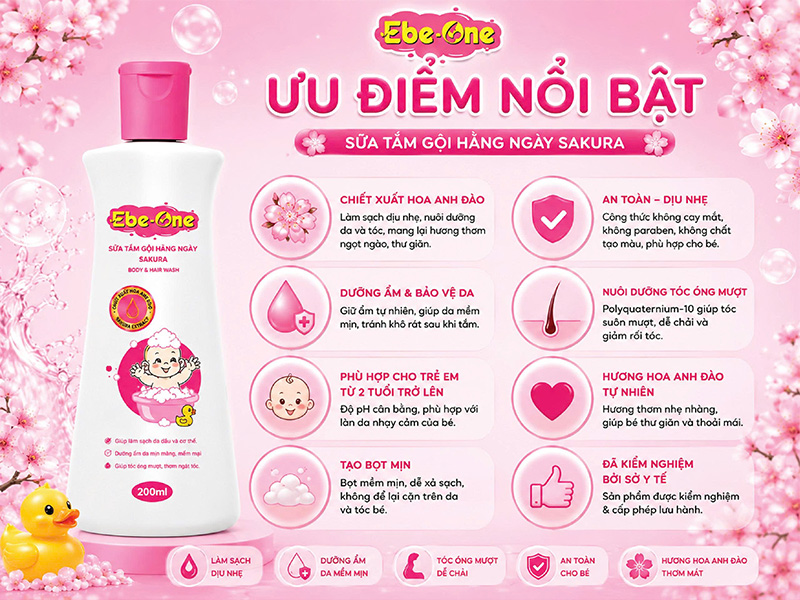 Ưu Điểm Sản Phẩm Sữa Tắm Gội Hằng Ngày Cho Bé Ưu Điểm Sản Phẩm Sữa Tắm Gội Hằng Ngày Cho Bé