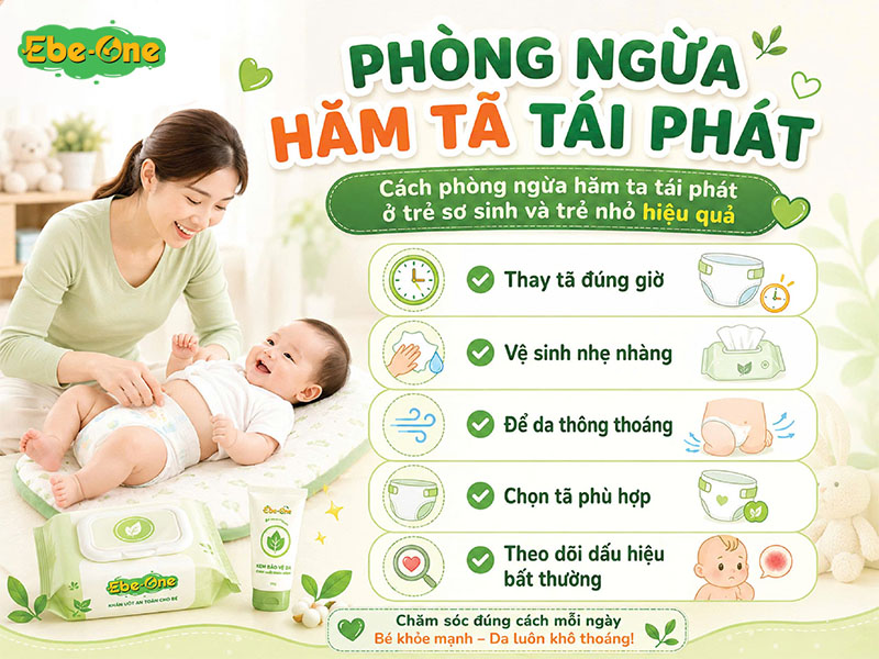 Cách Phòng Ngừa Hăm Tã Tái Phát Ở Trẻ Sơ Sinh Và Trẻ Nhỏ Hiệu Quả Cách Phòng Ngừa Hăm Tã Tái Phát Ở Trẻ Sơ Sinh Và Trẻ Nhỏ Hiệu Quả