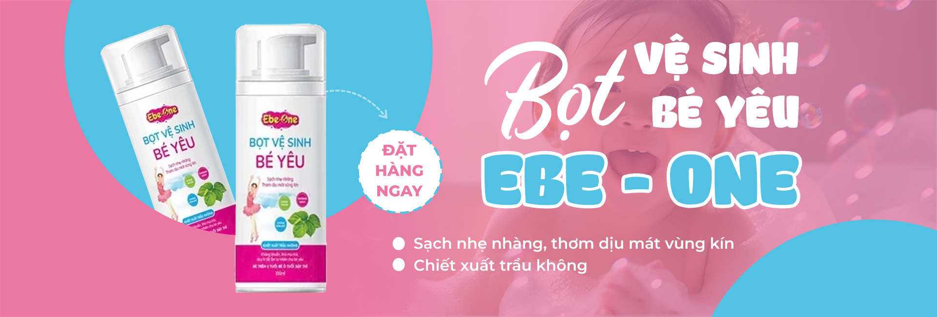 Bọt Vệ Sinh Bé Yêu Ebe-One bảo vệ vùng nhạy cảm cho bé yêu một cách nhẹ nhàng, an toàn và hiệu quả. Bọt Vệ Sinh Bé Yêu Ebe-One bảo vệ vùng nhạy cảm cho bé yêu một cách nhẹ nhàng, an toàn và hiệu quả.