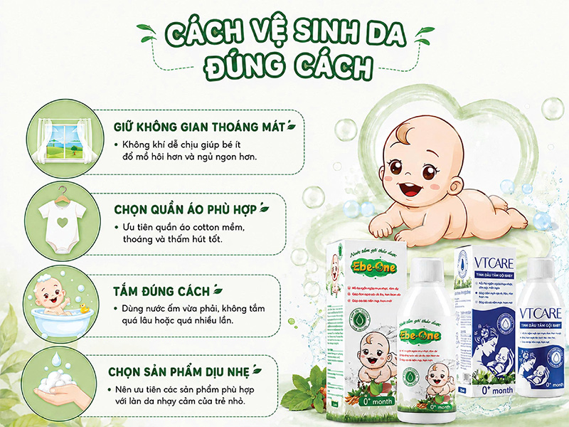 Cách Vệ Sinh Da Đúng Cách Cho Bé Yêu Cách Vệ Sinh Da Đúng Cách Cho Bé Yêu