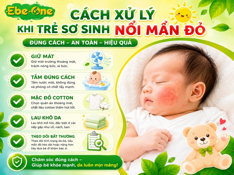 Cách Xử Lý Mẩn Đỏ Ở Trẻ Cách Xử Lý Mẩn Đỏ Ở Trẻ