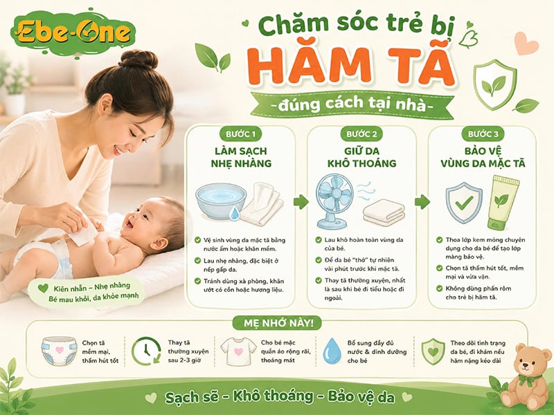 Chăm Sóc Trẻ Bị Hăm Tã Đúng Cách Tại Nhà Chăm Sóc Trẻ Bị Hăm Tã Đúng Cách Tại Nhà