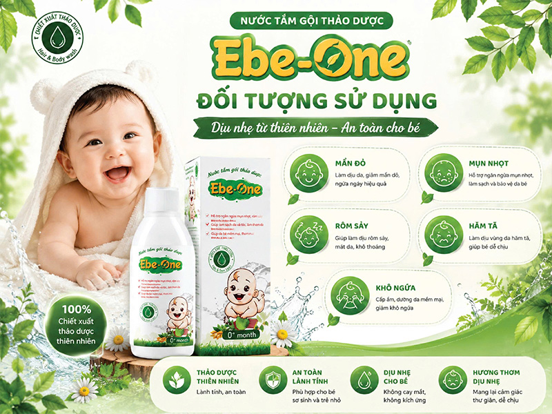 Đối Tượng Sử Dụng Nước Tắm Gội Thảo Dược Cho Bé EBE ONE Đối Tượng Sử Dụng Nước Tắm Gội Thảo Dược Cho Bé EBE ONE