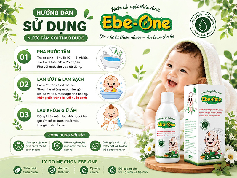 Hướng Dẫn Sử Dụng Nước Tắm Gội Thảo Dược Cho Bé Hướng Dẫn Sử Dụng Nước Tắm Gội Thảo Dược Cho Bé