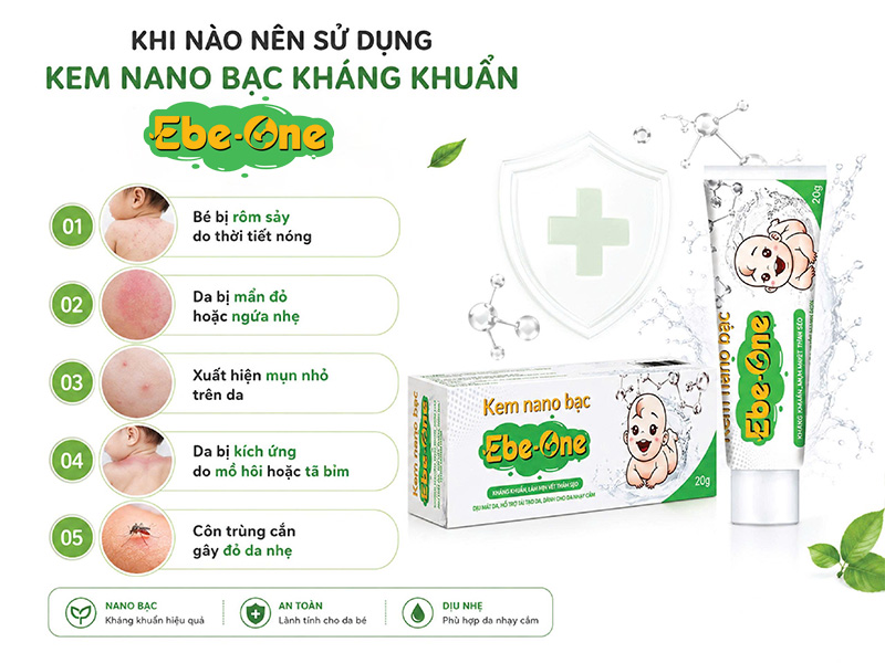 Khi Nào Nên Sử Dụng Kem Nano Bạc Kháng Khuẩn Ebe One Khi Nào Nên Sử Dụng Kem Nano Bạc Kháng Khuẩn Ebe One