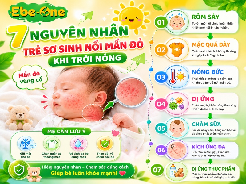 Nguyên Nhân Trẻ Sơ Sinh Nổi Mẩn Đỏ Nguyên Nhân Trẻ Sơ Sinh Nổi Mẩn Đỏ