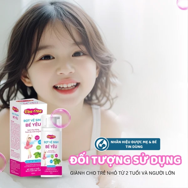 Bọt Vệ Sinh Bé Yêu Ebe-One - Dịu Nhẹ Tự Nhiên, An Toàn Tuyệt Đối