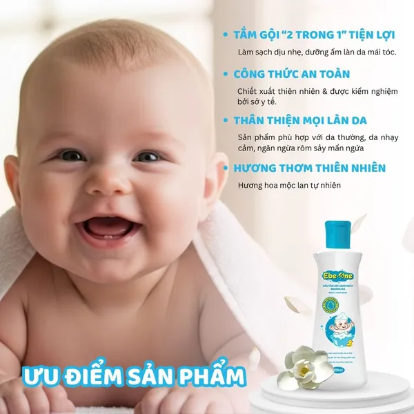 Sữa Tắm Gội Hàng Ngày Magnolias Ebe-One – Dịu nhẹ làn da, thơm mượt mái tóc