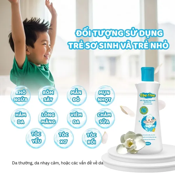 Sữa Tắm Gội Hàng Ngày Magnolias Ebe-One – Dịu nhẹ làn da, thơm mượt mái tóc