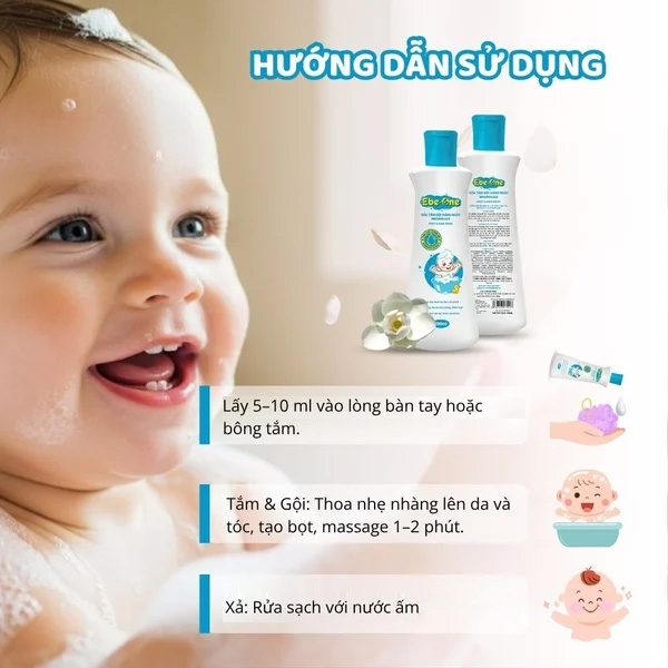 Sữa Tắm Gội Hàng Ngày Magnolias Ebe-One – Dịu nhẹ làn da, thơm mượt mái tóc