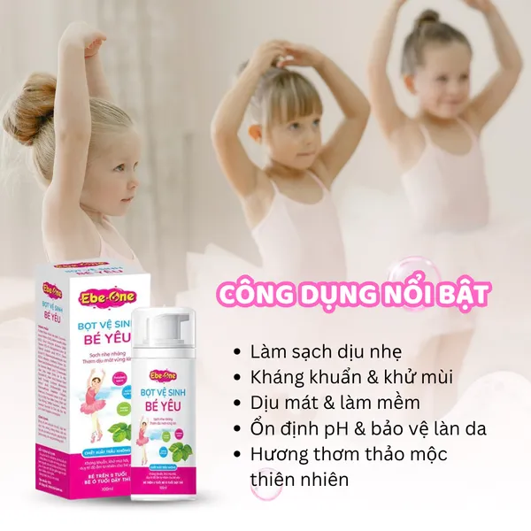 Bọt Vệ Sinh Bé Yêu Ebe-One - Dịu Nhẹ Tự Nhiên, An Toàn Tuyệt Đối