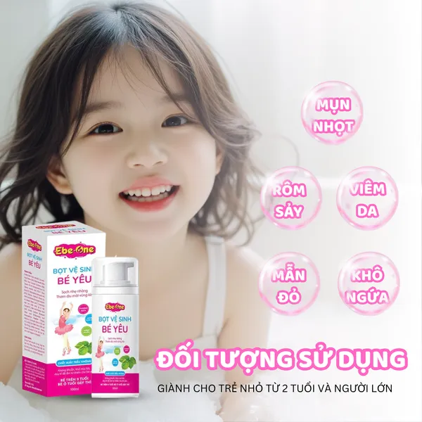 Bọt Vệ Sinh Bé Yêu Ebe-One - Dịu Nhẹ Tự Nhiên, An Toàn Tuyệt Đối