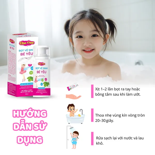 Bọt Vệ Sinh Bé Yêu Ebe-One - Dịu Nhẹ Tự Nhiên, An Toàn Tuyệt Đối