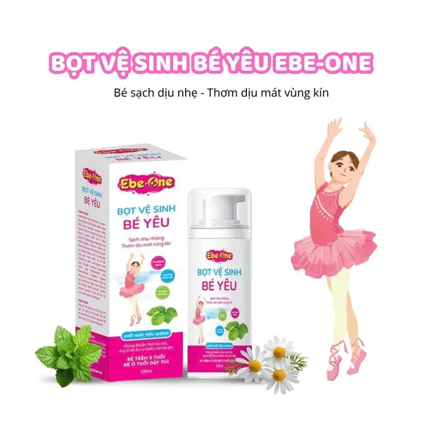 Bọt Vệ Sinh Bé Yêu Ebe-One - Dịu Nhẹ Tự Nhiên, An Toàn Tuyệt Đối