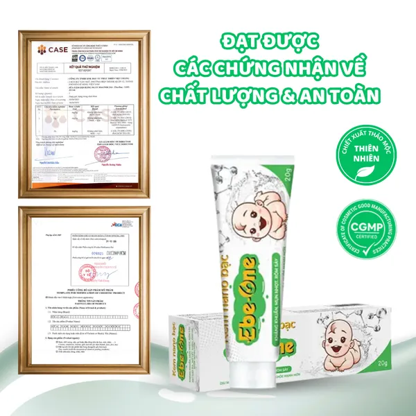 Kem Nano Bạc Ebe-One kháng khuẩn, tái tạo da, mờ thâm sẹo