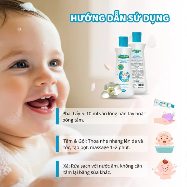 Sữa Tắm Gội Hàng Ngày Magnolias Ebe-One – Dịu nhẹ làn da, thơm mượt mái tóc