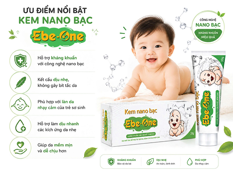 Ưu Điểm Nổi Bật Kem Nano Bạc Dịu Nhẹ Cho Bé Ưu Điểm Nổi Bật Kem Nano Bạc Dịu Nhẹ Cho Bé