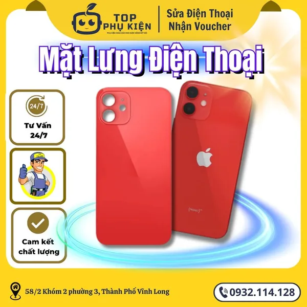 Thay kính lưng iPhone XR tại Vĩnh Long – Lấy ngay, đẹp như mới