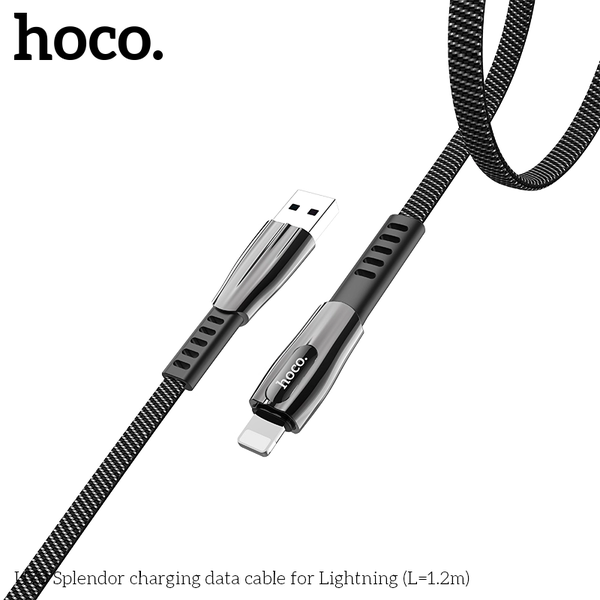 Dây sạc hoco u70 chính hãng bọc dù chống gập gãy hỗ trợ truyền dữ liệu _spHocoU70
