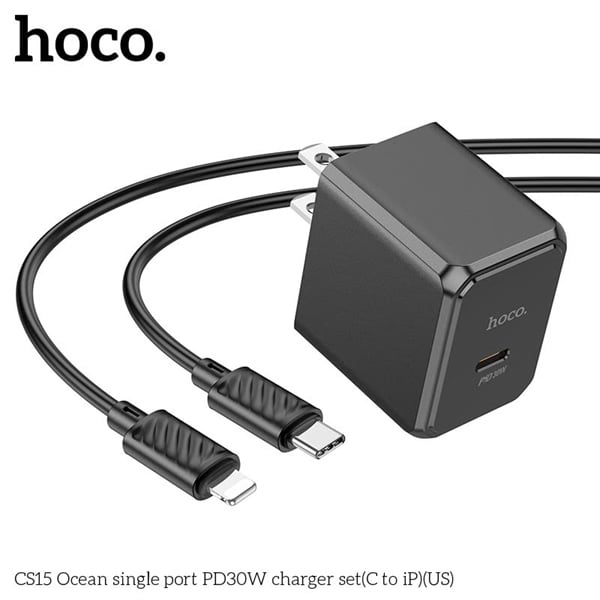 Bộ sạc Hoco PD30W CS15 chính hãng 30W cho iPhone tốc độ cao_spCS15