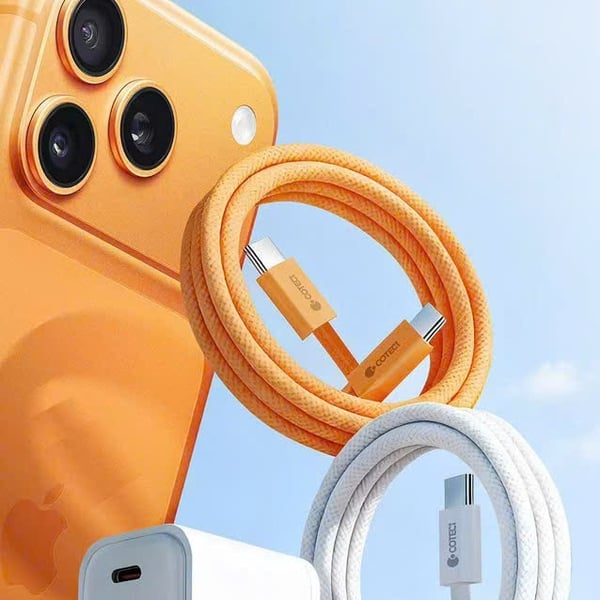 Bộ sạc nhanh GaN 45W COTECi iH143USA chân gập Mỹ kèm cáp C to C 1m giá tốt sp_ iH143USA