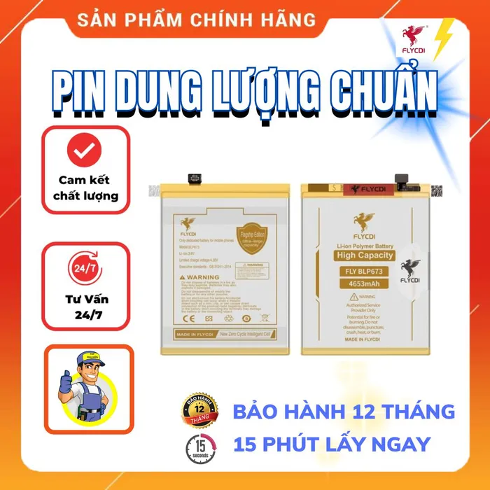 Thay pin Oppo A73 2020 tại Vĩnh Long – Lấy ngay trong 30 phút – Bảo Hành 12 tháng – TOP PHỤ KIỆN (BLP803)