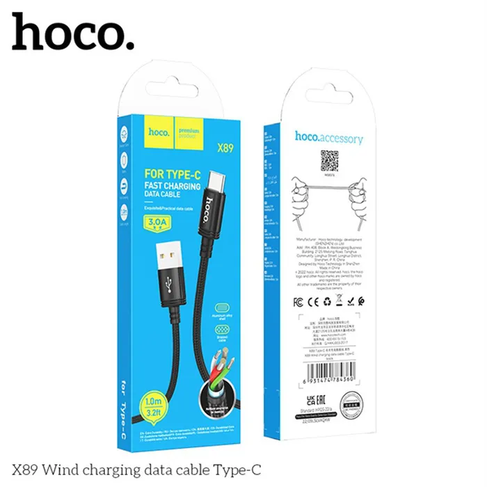 Dây sạc HOCO X89 cáp sạc nhanh 3A chống đứt siêu bền chính hãng  _spX89