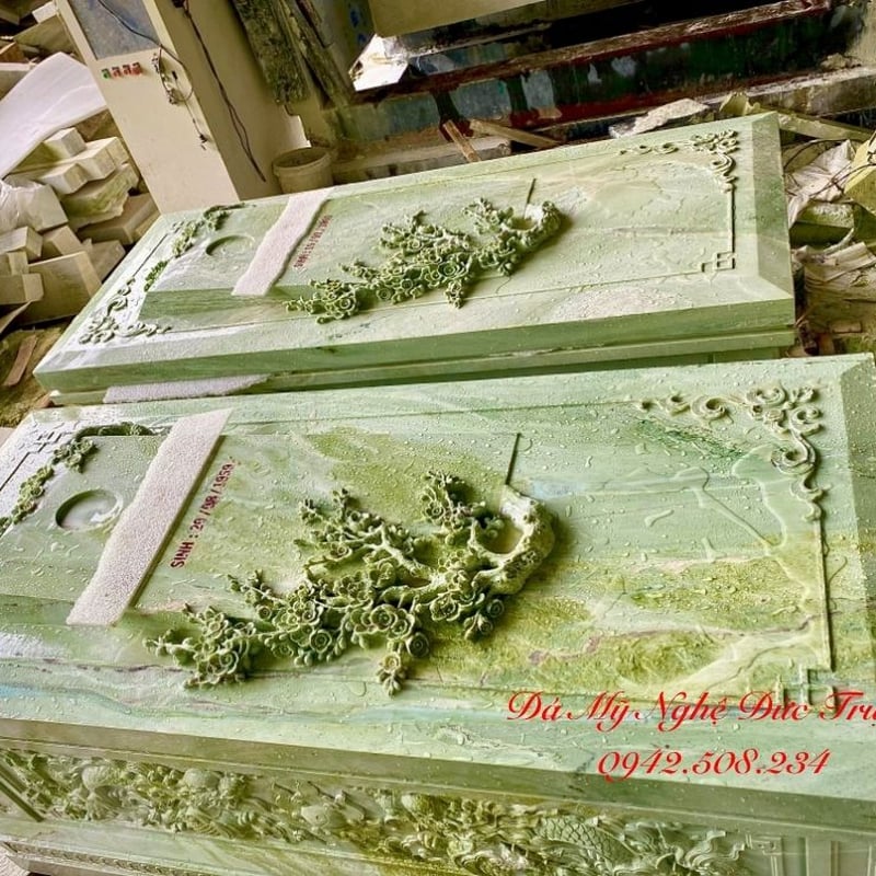 Quan Tài Đá Ngọc Serpentine Nguyên Khối Cao Cấp – Tác Phẩm Tâm Linh Đẳng Cấp