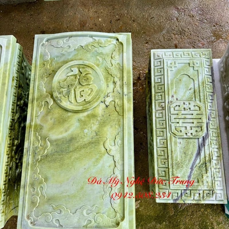 Tiểu Quách Đá Ngọc Serpentine Nguyên Khối – Quách Đá Phong Thủy Cao Cấp, Sang Trọng