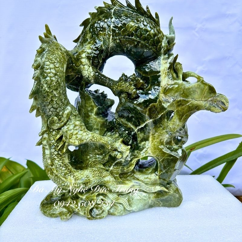 Tượng Rồng Đá Uy Quyền Phong Thuỷ – Long Vân Khởi Vận